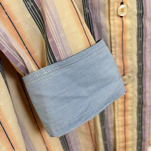 TOMMY BAHAMA Jeans Bars Stripes Sunburst Cotton L/S Button Down Shirt XXL NWT - Picture 9 of 15